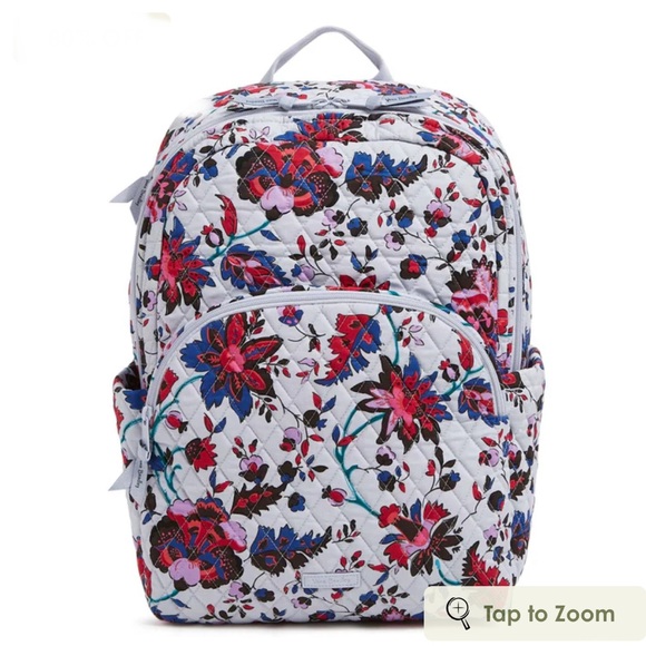 Vera Bradley Handbags - Vera Bradley Essential Large Backpack in Vineyard Floral NWT